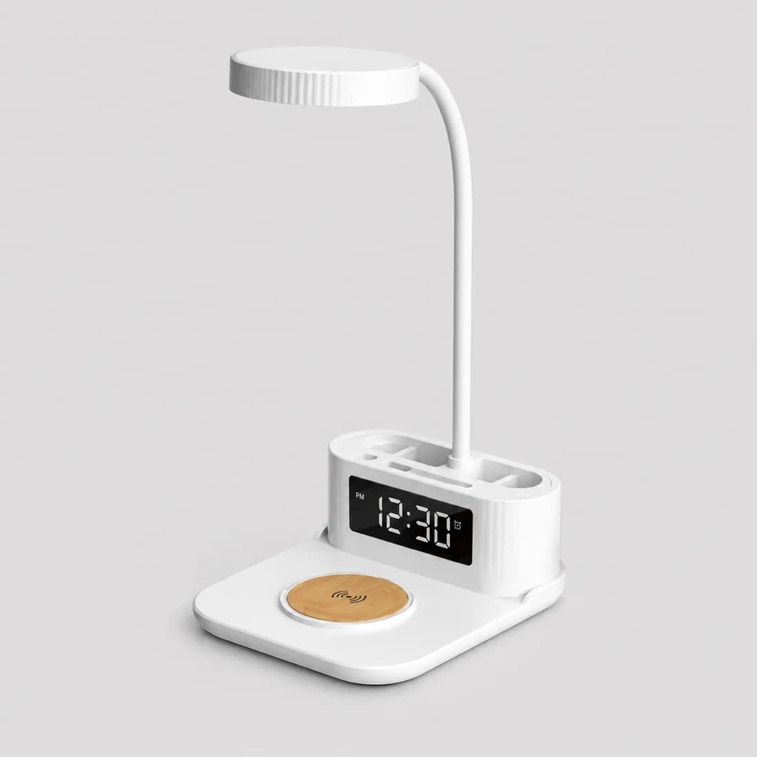 Lampe de bureau avec chargeur sans fil personnalisé avec logo - Bloc-notes, carnets et articles de bureau personnalisés personnalisé Maroc