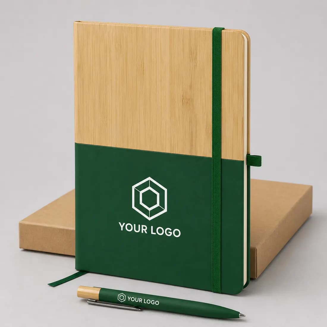 Bloc-notes écologique personnalisé avec logo - Coffrets cadeaux d'entreprise personnalisés personnalisé Maroc